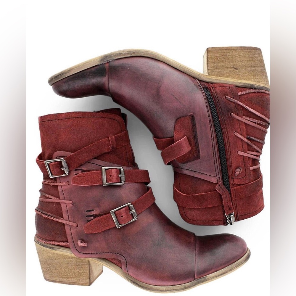New | Roan Jag Bordo Booties (6.5)